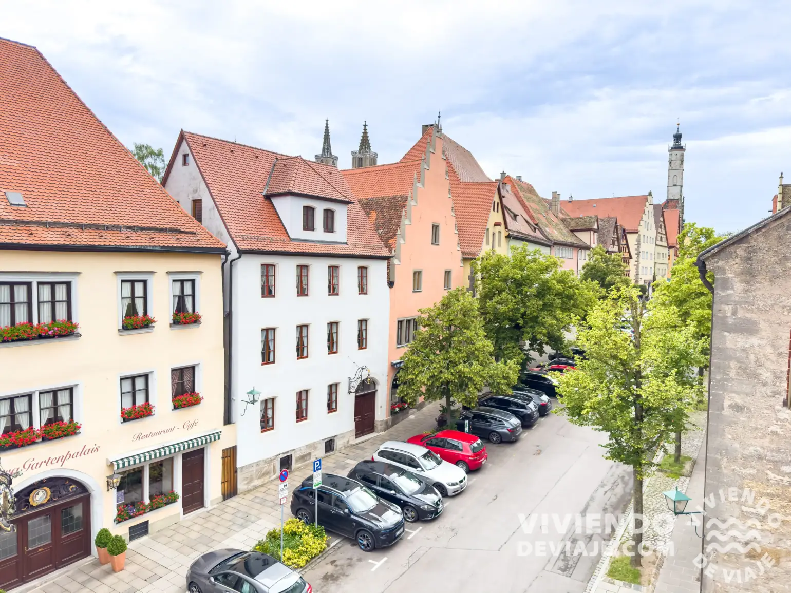 Vistas desde el hotel Klosterstüble, nuestro alojamiento en Rothenburg ob der Tauber