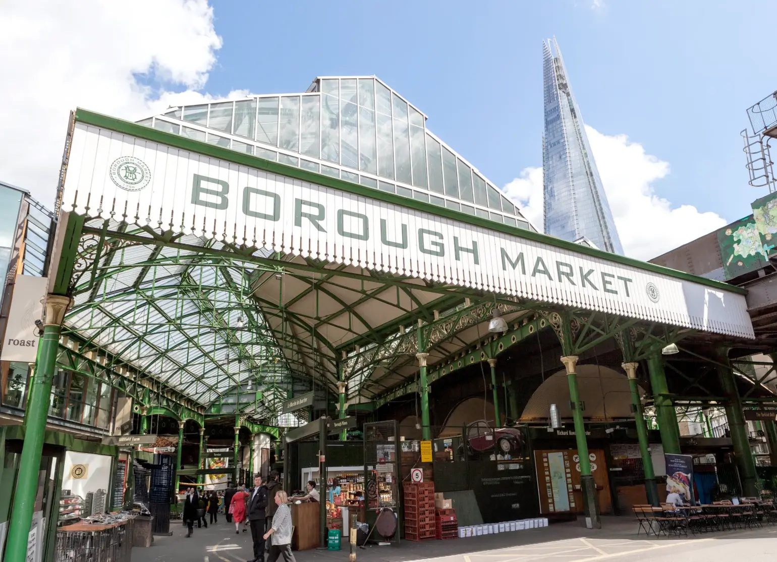 Borough Market y el edificio The Shard al fondo | Londres en 5 días