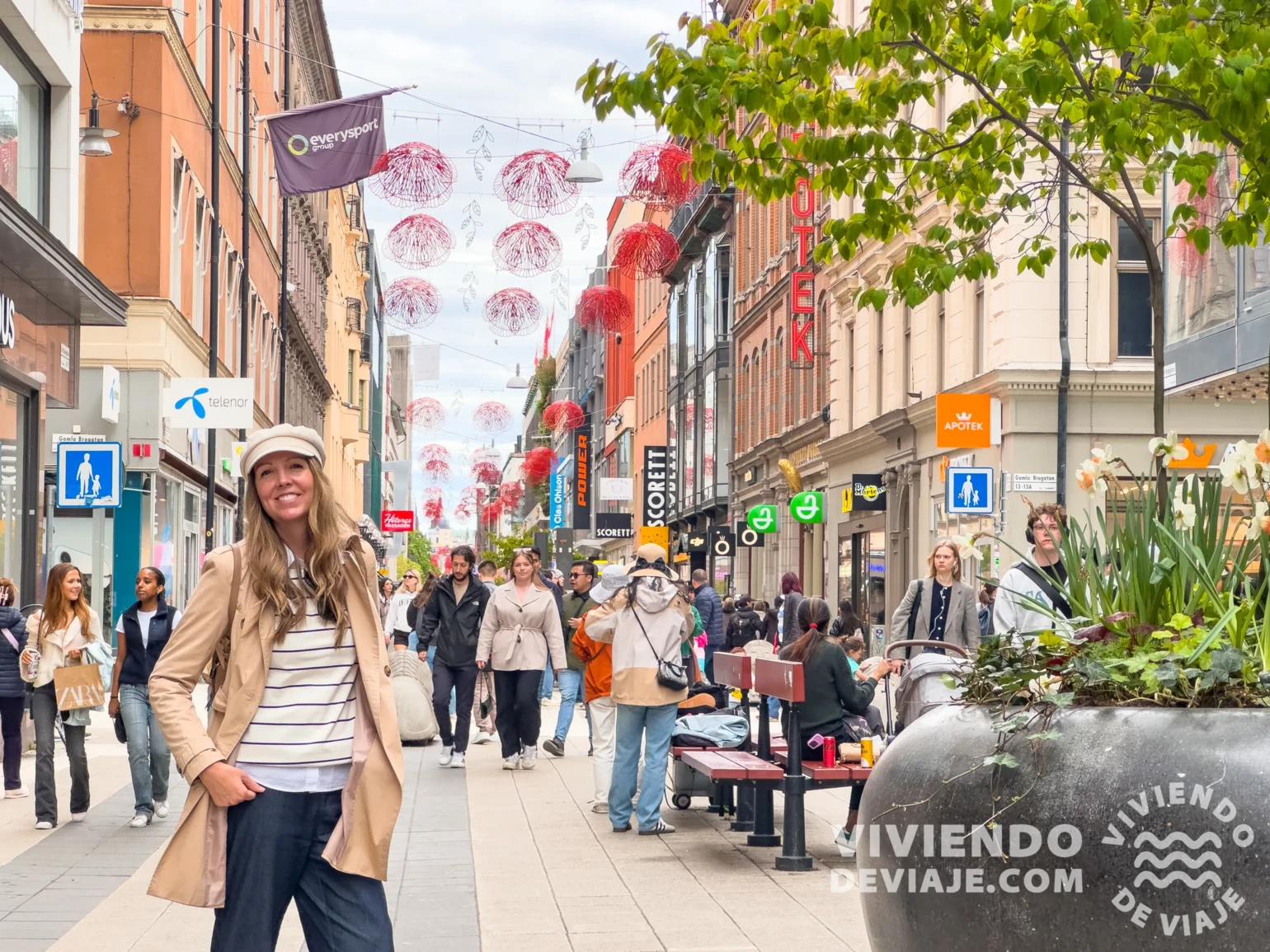 Calle comercial de Drottninggatan.