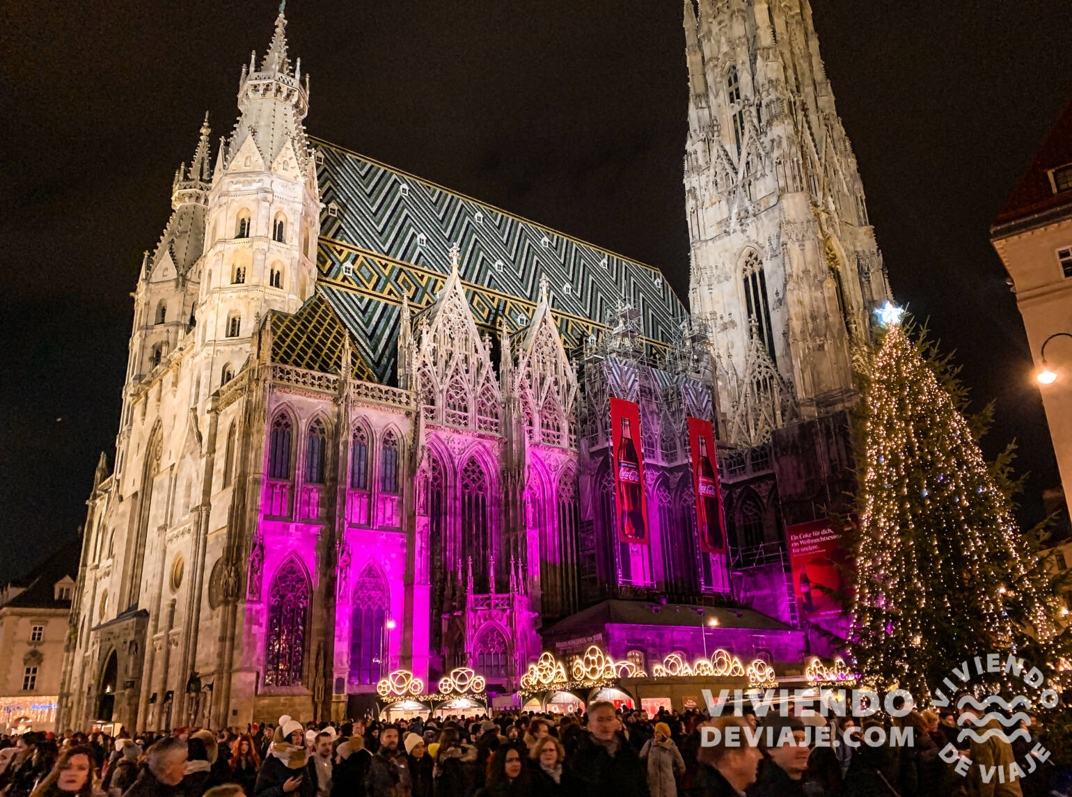 Catedral de San Esteban en Viena en Navidad