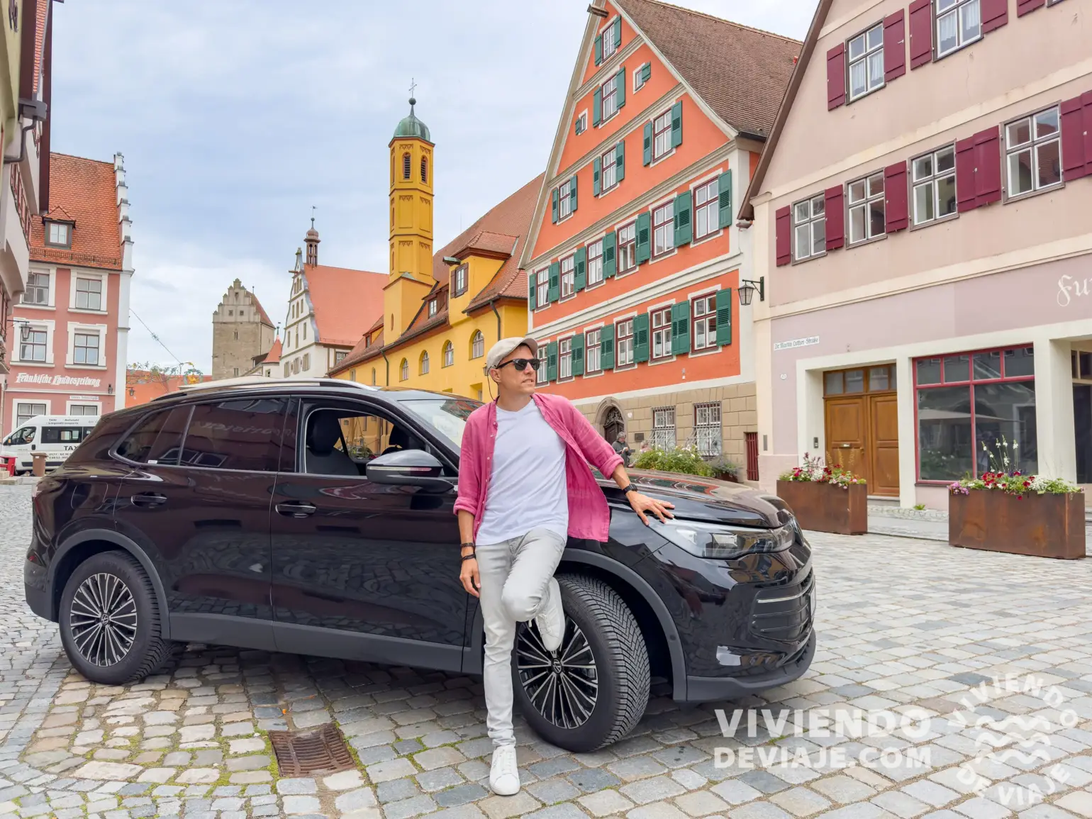 Nuestro coche de alquiler en la Ruta Romántica