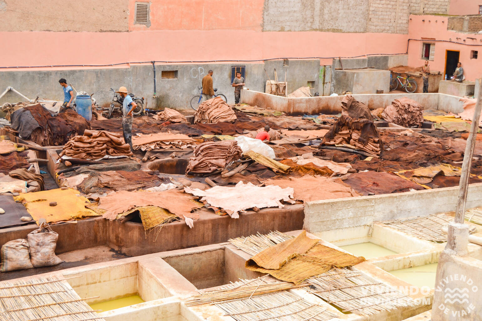 Curtiduría en Marrakech