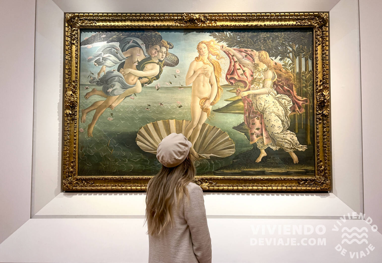 El nacimiento de Venus en la Galería Uffizi