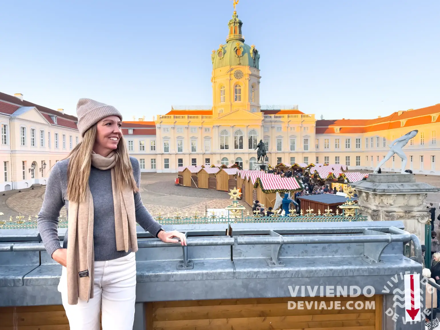 Palacio de Charlottenburg durante la Navidad en Berlín
