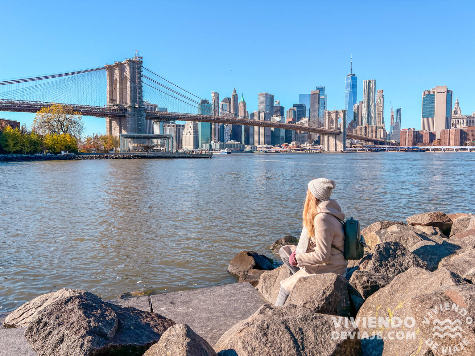 Vistas a Manhattan desde Brooklyn, concretamente desde Pebble Beach.