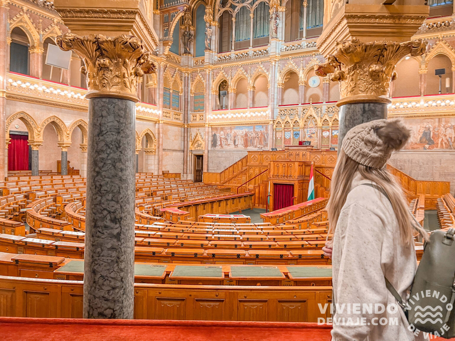 Interior del Parlamento - Budapest en 3 días
