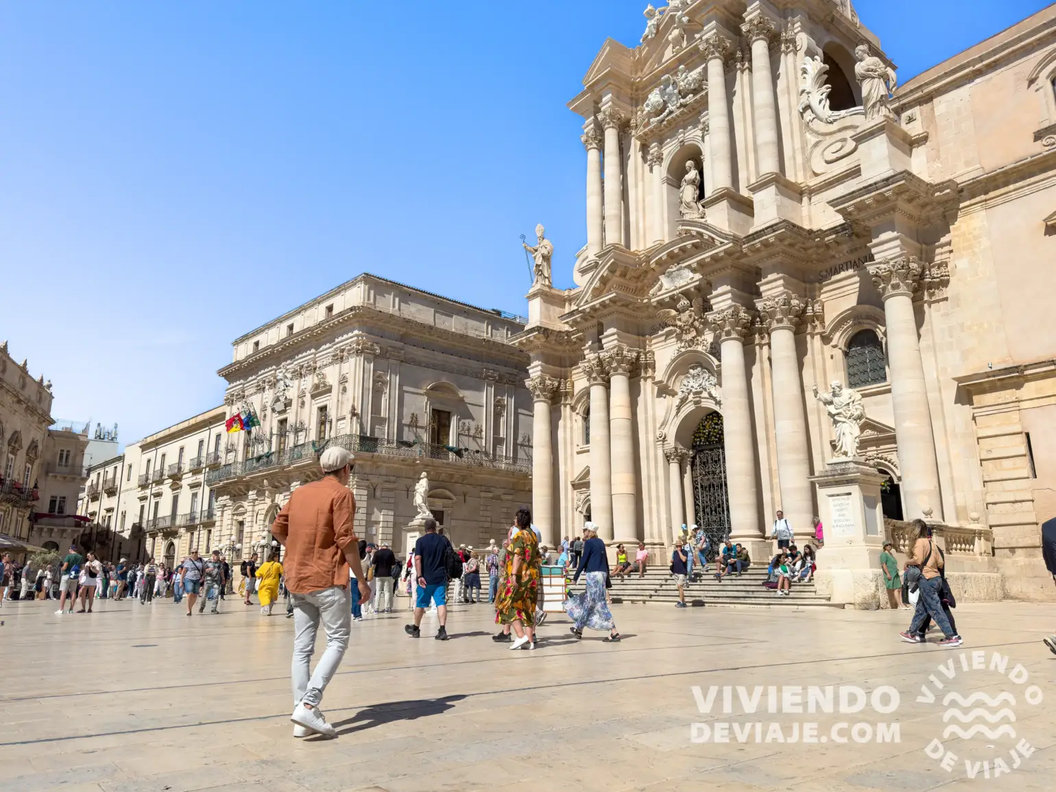 Plaza del Duomo en Ortigia