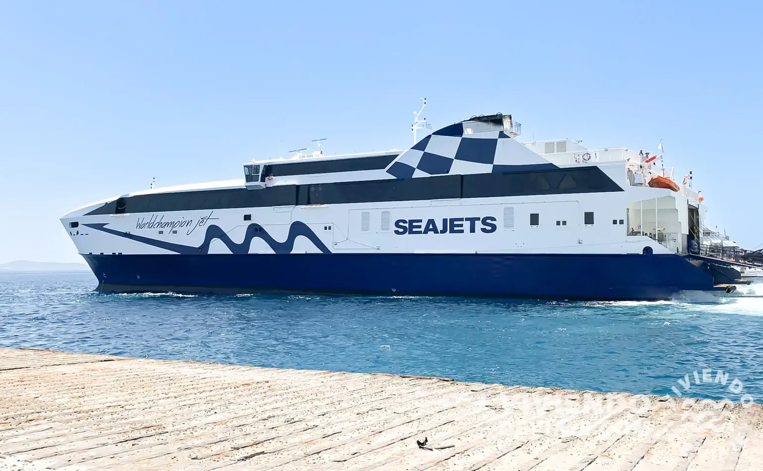 Puerto de ferrys en Santorini