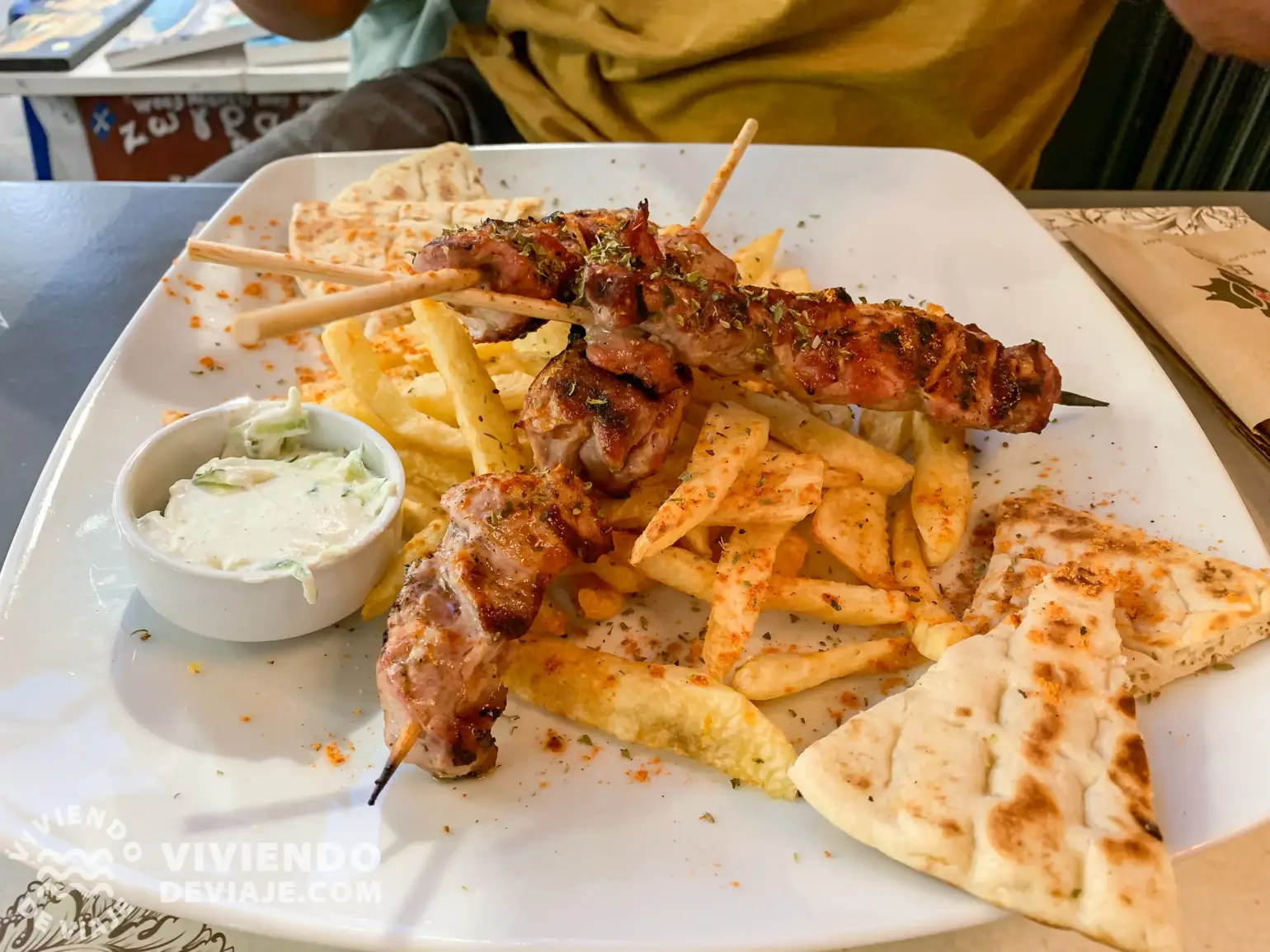 Souvlaki, una de las comidas típicas de Grecia