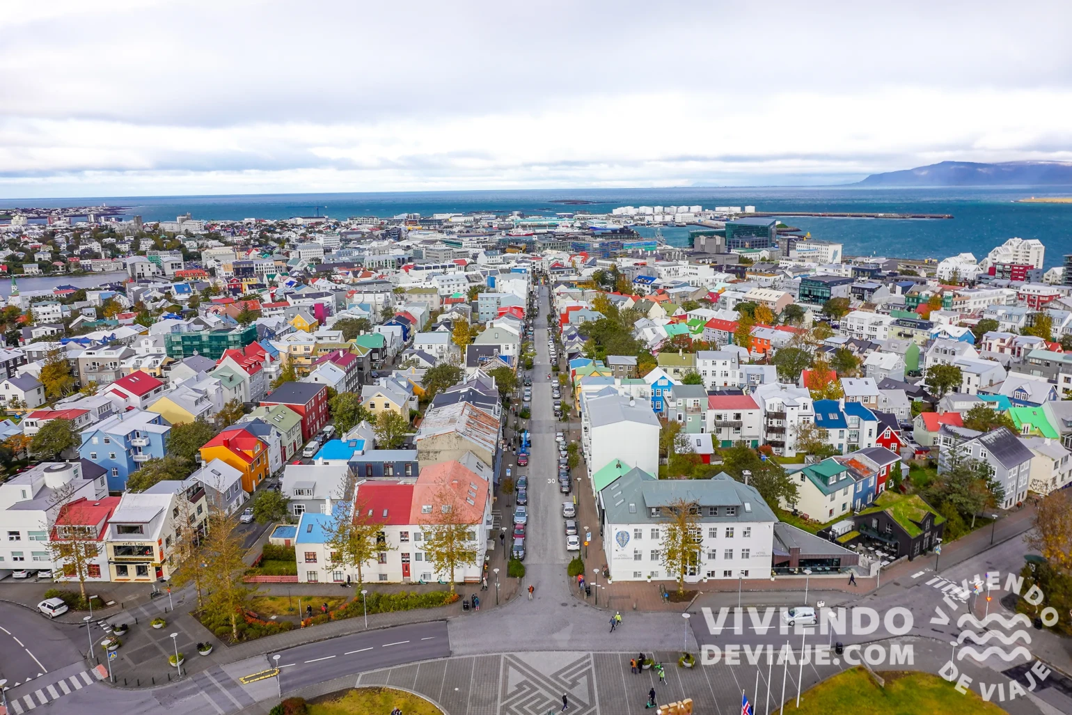 Vistas desde la Iglesia Hallgrímskirkja